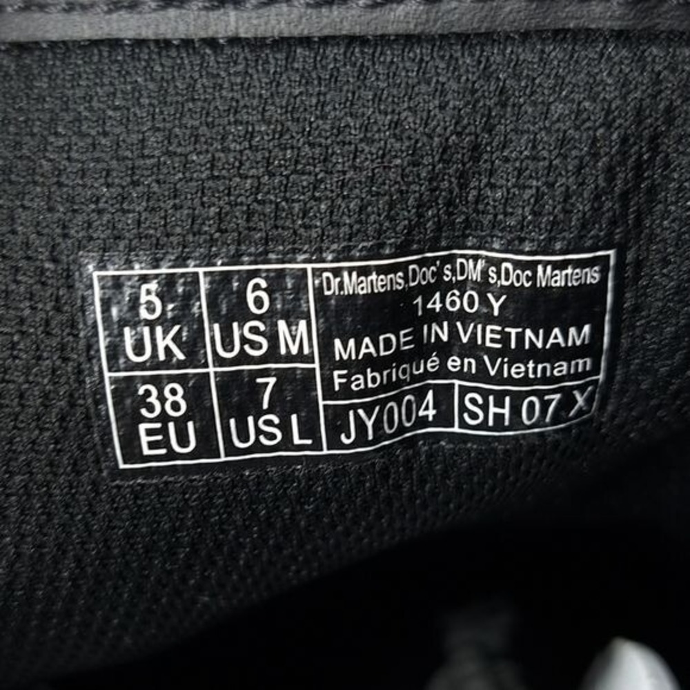 Dr. Martens 1460 Y Ankle Boots White Smooth Leather US M 6 US L 7‎ - Picture 9 of 11